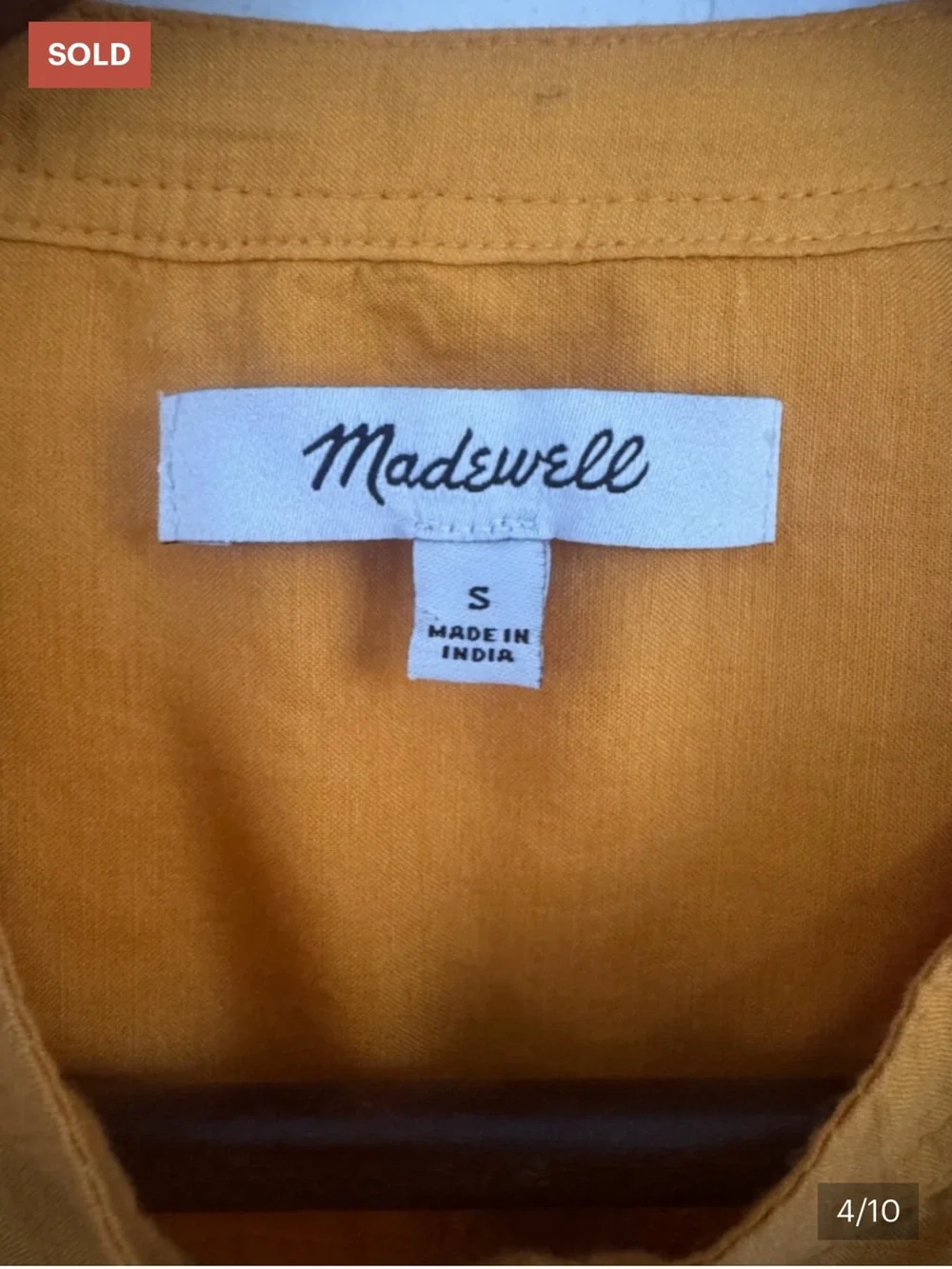 Madewell Balloon Sleeve Top in Small in Pollen Puff batwing boho flowy